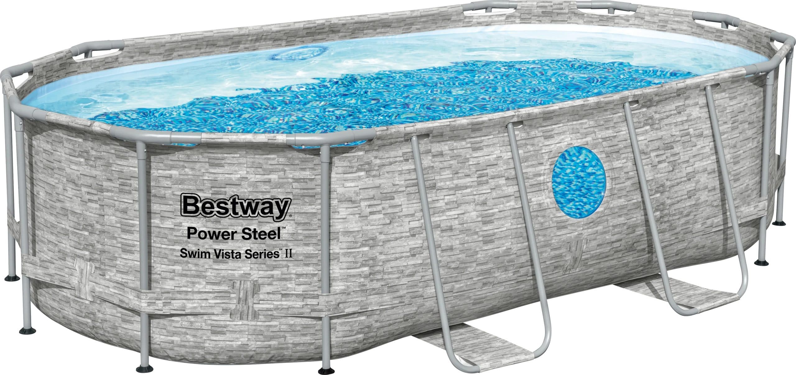Basen na stelażu Power Steel Vista owalny - 250 x 427 x 100 cm