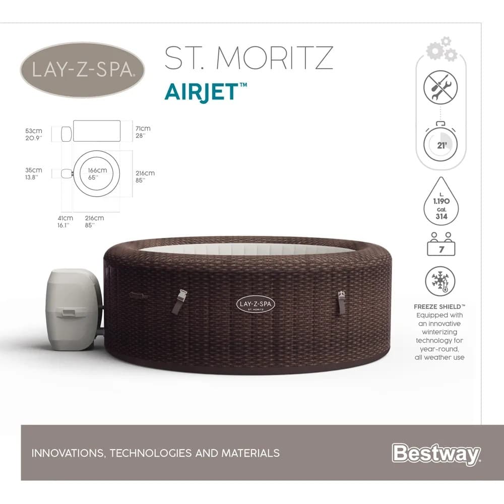 Spa ogrodowe Lay-Z-Spa ST. MORITZ