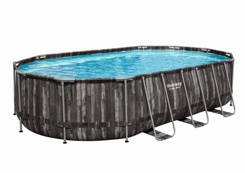 Basen na stelażu Power Steel owalny z akcesoriami - 366 x 610 x 122 cm