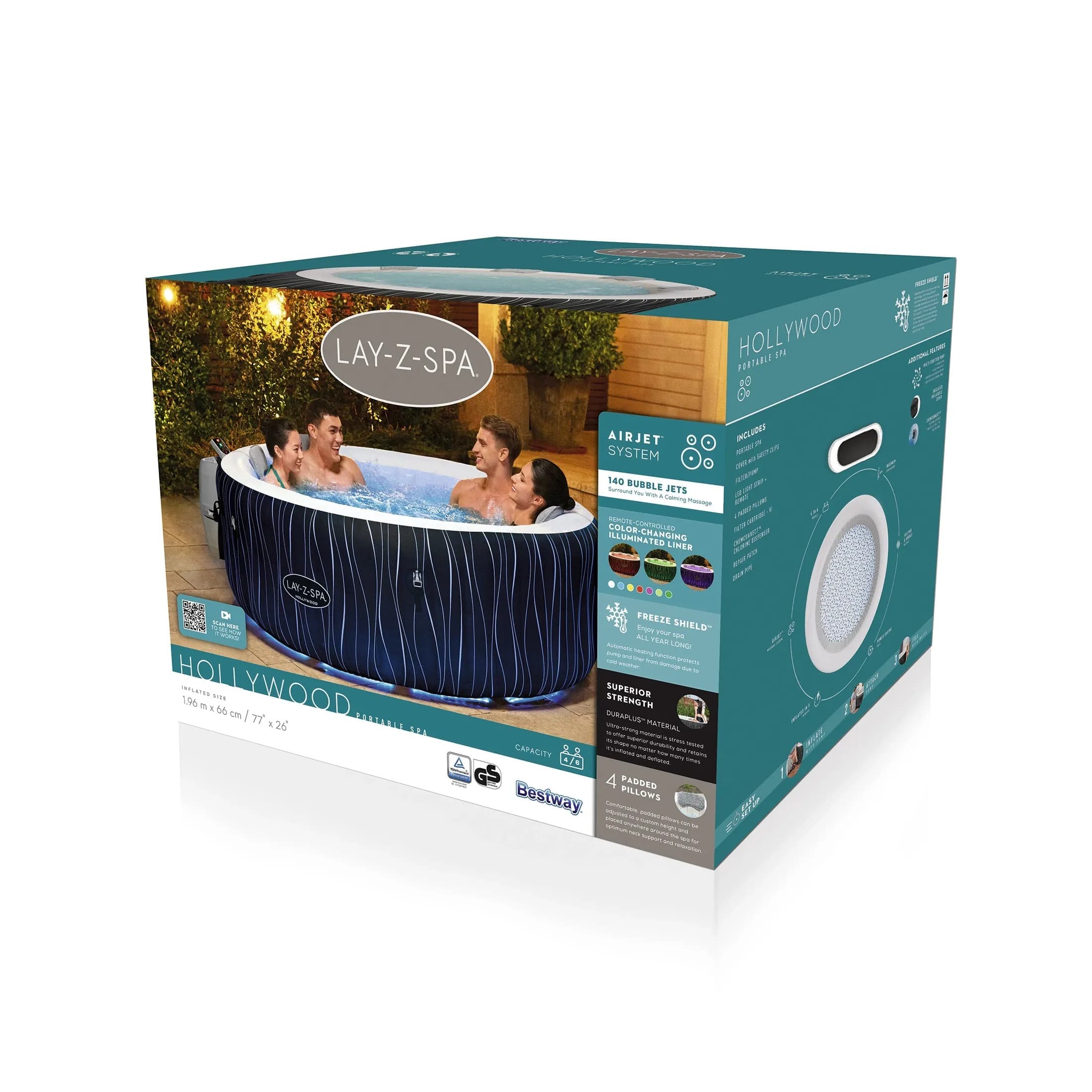Spa ogrodowe Lay-Z-Spa HOLLYWOOD AirJet