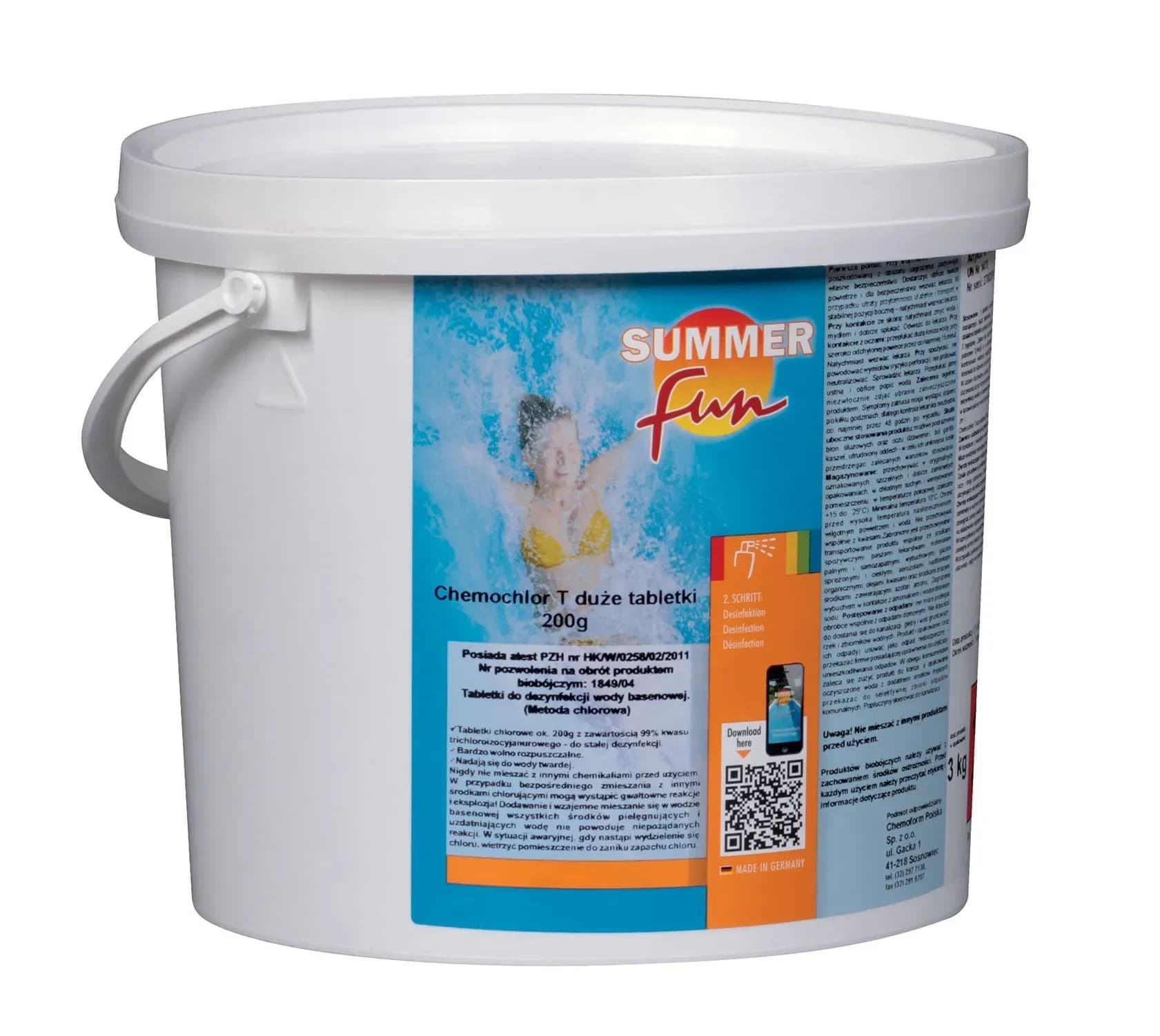 Summer Fun Chemochlor T tabletki - 3 kg